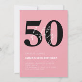 Niedliche Katze zum Geburtstag Einladung (Rückseite)