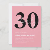 Niedliche Katze zum Geburtstag Einladung (Rückseite)