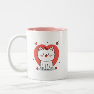 niedliche Katze Zweifarbige Tasse