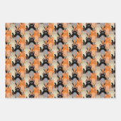 Niedliche Katzen Alle in einem rohen Polka Dot und Geschenkpapier Set (Vorderseite)