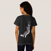 Niedliche Katzen - An! T-Shirt (Schwarz voll)