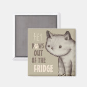 Niedliche Katzen aus dem Kühlschrank Magnet (Vorderseite/Rückseite)
