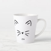 Niedliche Katzen-Bärte Milchtasse (Rechts)