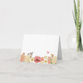 Niedliche Katzen Blume Karte (Rückseite)