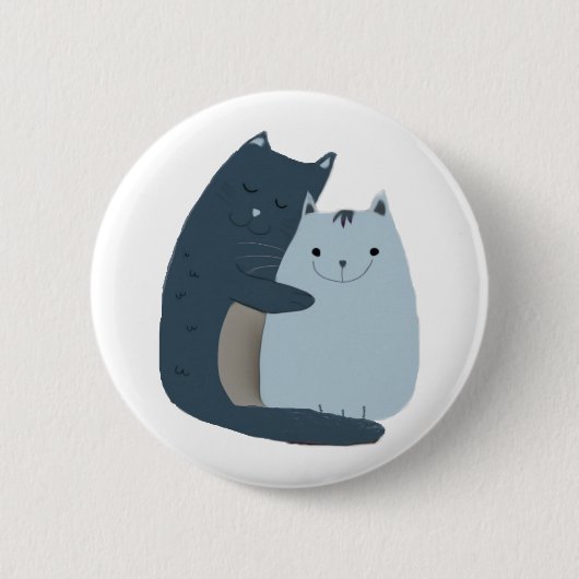 Niedliche Katzen Button (Vorderseite)