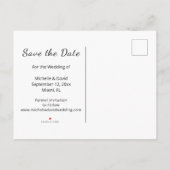 Niedliche Katzen, die eine einfache Hochzeit Gezei Ankündigungspostkarte (Rückseite)