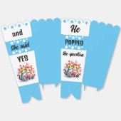 Niedliche Katzen, die er die Frage blauen Popcorn Geschenkschachtel (Ungeklappt)