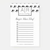 Niedliche Katzen einfarbig Schwarz und Weiß Post-it Klebezettel (Vorderseite)