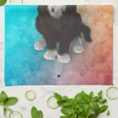 Niedliche Katzen-Farben Geschirrtuch (Gefaltet)