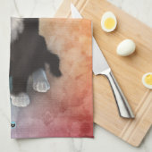 Niedliche Katzen-Farben Geschirrtuch (Viertel Falte)