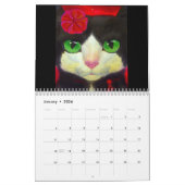 Niedliche Katzen Feline Florals Moderne Kunst 2022 Kalender (Jan 2026)