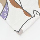 Niedliche Katzen Fleece Blanket (Ecke)
