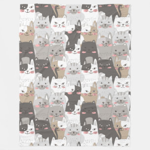 Niedliche Katzen Fleece Blanket