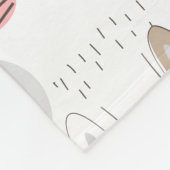 Niedliche Katzen Fleece Blanket (Ecke)