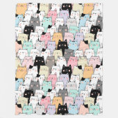 Niedliche Katzen Fleece Blanket (Vorderseite)