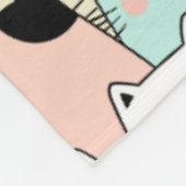Niedliche Katzen Fleece Blanket (Ecke)