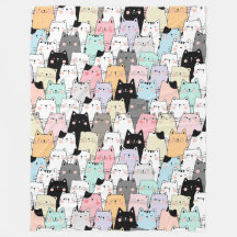 Niedliche Katzen Fleece Blanket
