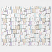 Niedliche Katzen Fleece Blanket (Vorderseite (Horizontal))