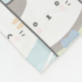 Niedliche Katzen Fleece Blanket (Ecke)