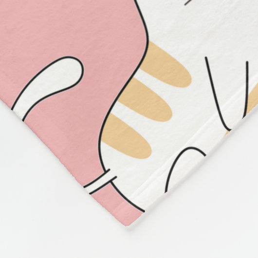 Niedliche Katzen Fleece Blanket (Ecke)