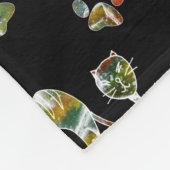 Niedliche Katzen Fleecedecke (Ecke)