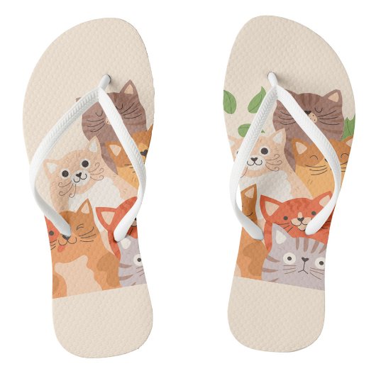 Niedliche Katzen Flip Flops Badesandalen