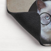 Niedliche Katzen Foto Katzen haben Mitarbeiter Zit Mousepad (Ecke)