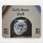 Niedliche Katzen Foto Katzen haben Mitarbeiter Zit Mousepad (Vorne)