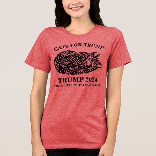 Niedliche Katzen für Trump Tri-Blend Shirt (Vorderseite)