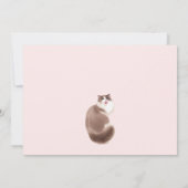 Niedliche Katzen Geburtstag Einladung (Rückseite)