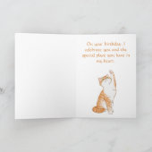 Niedliche Katzen Geburtstagspartei Karte (Innenseite)