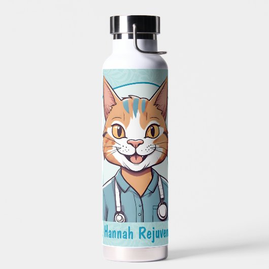 Niedliche Katzen Geschenke für Physiotherapeuten Ä Trinkflasche (Links)