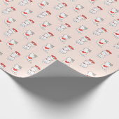 Niedliche Katzen Geschenkpapier (Ecke)