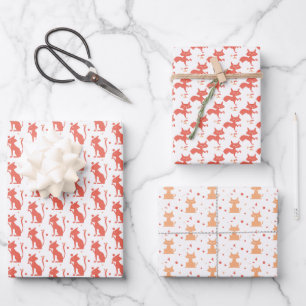 niedliche Katzen Geschenkpapier Set