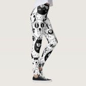Niedliche Katzen-Gesichter Leggings (Rechts)