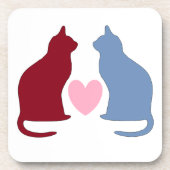 Niedliche Katzen Getränkeuntersetzer (Vorderseite)