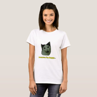 Niedliche Katzen-glücklicher Gesichts-T - Shirt
