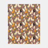 Niedliche Katzen im Hintergrund Fleecedecke (Vorderseite)