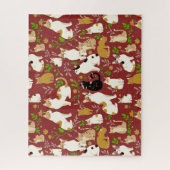 Niedliche Katzen im Hintergrund Puzzle (Vertikal)