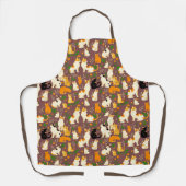 Niedliche Katzen im Hintergrund Schürze (Vorderseite)