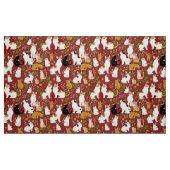 Niedliche Katzen im Hintergrund Stoff (Fat Quarter (45,7 x 55,9 cm))