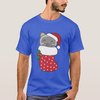 Niedliche Katzen in der Weihnachtssocke Für Weihna T-Shirt