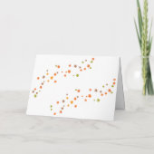 Niedliche Katzen in Herbstlauben, Halloween, Ernte Karte (Rückseite)