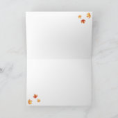 Niedliche Katzen in Herbstlauben, Halloween, Ernte Karte (Innenseite)