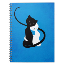 Niedliche Katzen in Liebe Notizblock