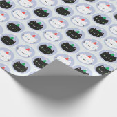 Niedliche Katzen in Party Hennen Geschenkpapier (Ecke)