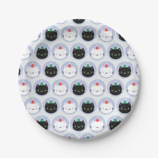 Niedliche Katzen in Party Hennen Pappteller (Vorderseite)