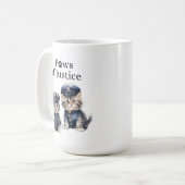 Niedliche Katzen in Polizeigewerkschaften - Paws o Kaffeetasse (Vorderseite Links)