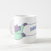 Niedliche Katzen Individuelle Name Kaffee Tasse (Vorderseite Links)