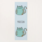 Niedliche Katzen individuelle Name- und Farbyogmat Yogamatte (Rückseite)